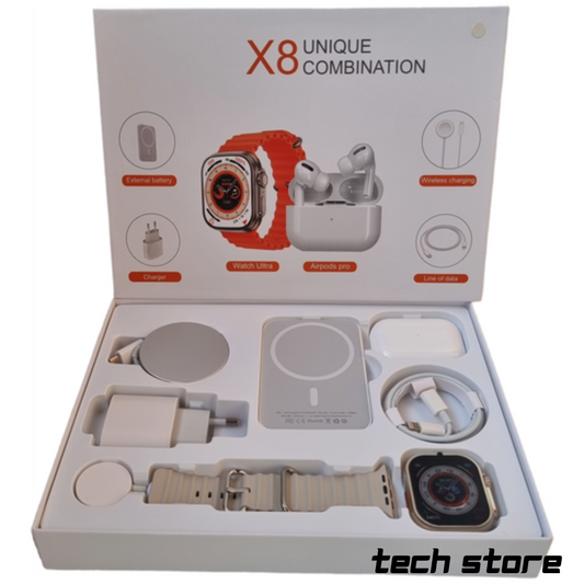 RELOJ Y AUDIFONOS COMBO X8